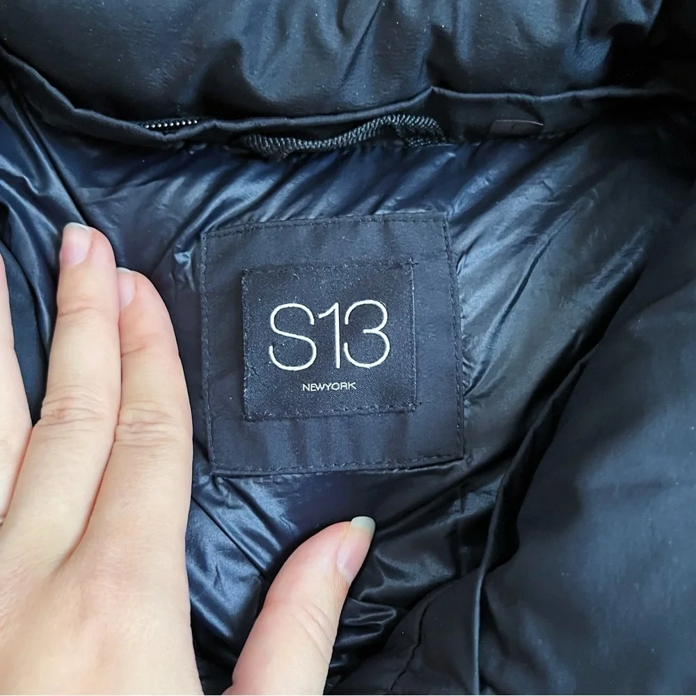 S13 • Sierra Parka Down Jacket quilted puffer black winter coat insulated